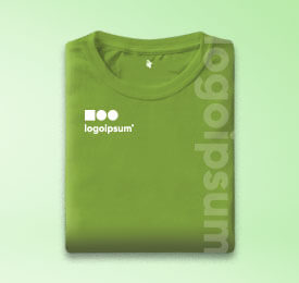 Camiseta Verde Personalizada 100% Algodón